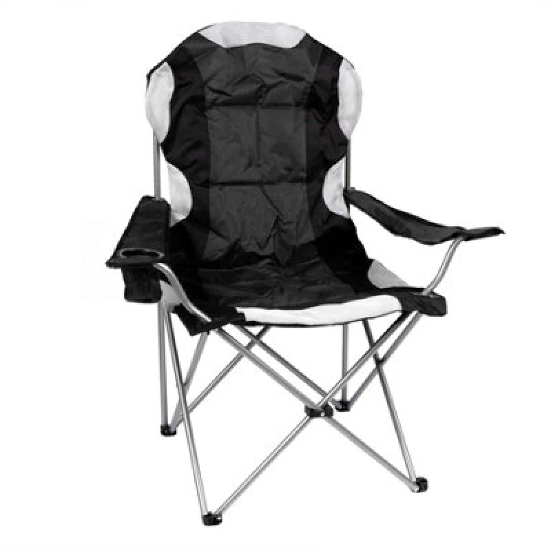 Image of Redwood Padded High Back Canvas Chair - Black
