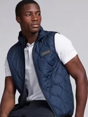 Image of Barbour International Accelerator Race Gilet, Navy, Size 2XL, Men