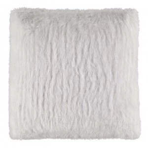 Image of Hotel Collection Fluffy Cushion - White Sparkle