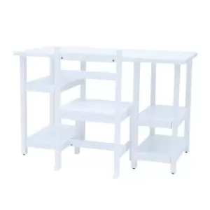 Image of Fantasy Fields By Teamson Kids Wooden Play Desk With Shelves And Chair White