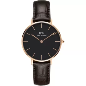 Image of Ladies Daniel Wellington Petite 32 York RG Black Watch