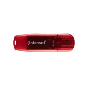 Image of Intenso Rainbow Line USB flash drive 128GB USB Type-A 2.0 Red,...