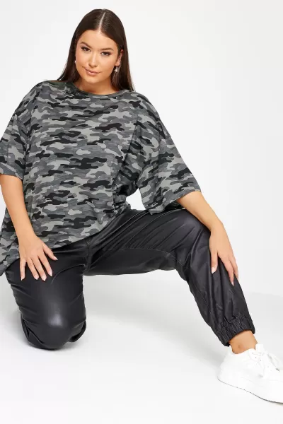 Image of Printed Oversized Boxy T-Shirt