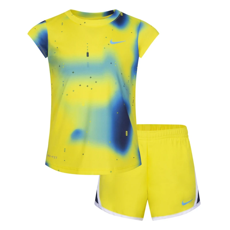 Image of Nike Tee & Shorts Set Infants - Yellow Yellow 2 - 3 Years