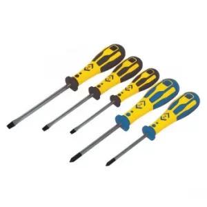 Image of CK Tools T49153 Dextro Screwdriver Slotted & PZD Set Of 5