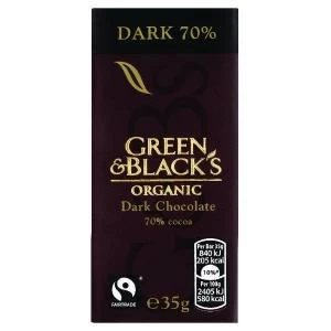 Image of Green & Blacks 35g Dark Chocolate Pack of 30 611635
