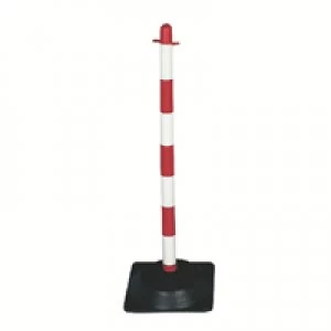 Image of Slingsby VFM RedWhite Freestanding Post With Square Rubber Base 328332