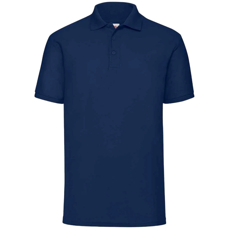 Image of Fruit Of The Loom Fruit of the Loom Men 65 35 Polo Shirt in Navy Size: Small Navy S Male 5063470627240