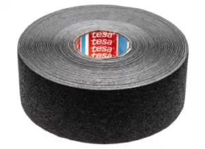 Image of Tesa Black PVC 15m Adhesive Anti-slip Tape, 0.81mm Thickness