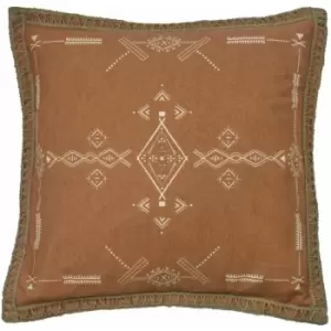 Image of Furn Mini Inka Cushion Cover (45cm x 45cm) (Terracotta) - Terracotta