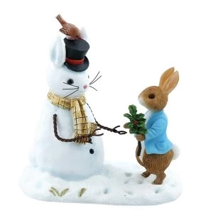 Image of Peter Rabbit and Snow Rabbit Figurine