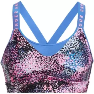 Image of Under Armour Infinity Print Bra Womens - Pink