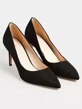 Image of Long Tall Sally Point Court Shoe Black, Size 9, Women