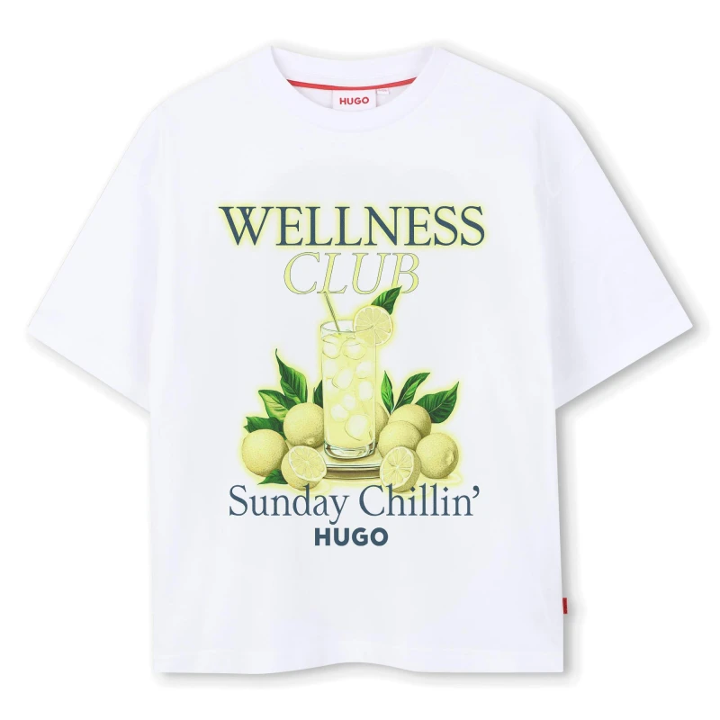 Image of Hugo T Shirt Jn63 White male 6Y