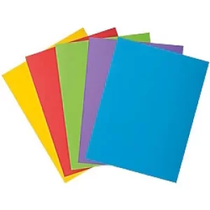 Image of Exacompta 2 Flap Folder 216000E A4 Assorted 210gsm Cardboard 24 x 32cm Pack of 250