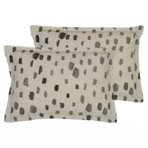 Image of Furn. Robi Twin Pack Polyester Filled Cushions Grey Sage 50 x 35cm