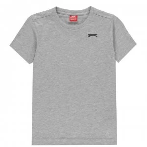 Image of Slazenger Plain T Shirt Junior Boys - Grey Marl