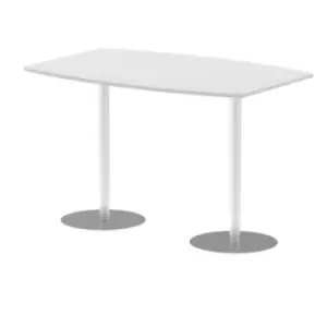 Image of Italia Poseur Table High Gloss 1800 Top 1145 High White