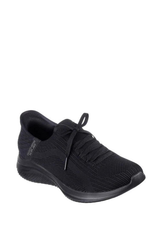 Image of Skechers Womens Ultra Flex 3.0 - Brilliant Trainer in Black Size: 7 Black Female 7