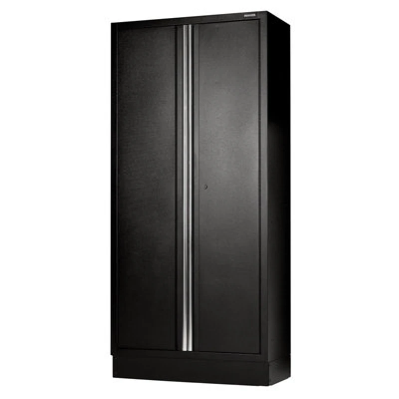 Image of Bunker Modular 2 Door 4 Drawer Tall Floor Cabinet 28088 Colour: Black