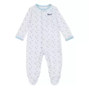 Image of Original Penguin Penguin Sleepsuit Bb99 - White