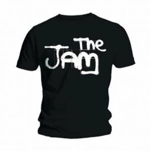 Image of The Jam Spray Logo Black Mens T Shirt: Medium