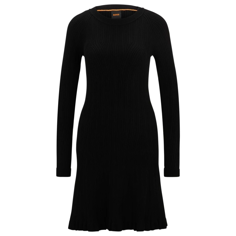 Image of Boss Womens C Furner Knitted Top Black female 10 (S)