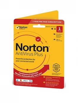 Image of Norton Norton Antivirus Plus 2GB In 1 User 1 Device 12Mo Std Ret Enr Card Dvdslv