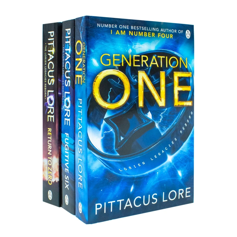 Image of Lorien Legacies Reborn 3 Book Collection By Pittacus Lore Fugitive Six, Return To Zero, Generation One Pittacus Lore Books