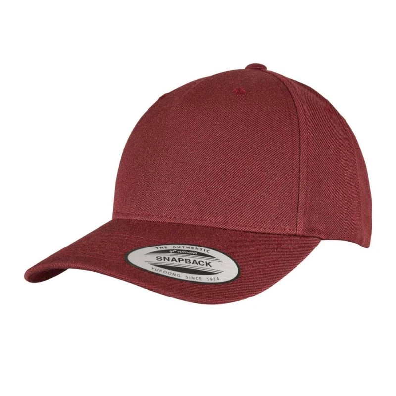 Image of Flexfit Mens YP Classics Premium Cap in Maroon Maroon Male One Size