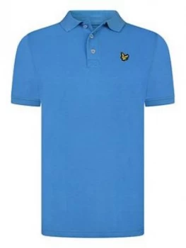 Image of Lyle & Scott Boys Classic Short Sleeve Polo Shirt - French Blue, French Blue, Size 8-9 Years
