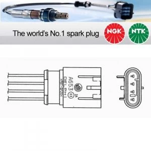 Image of NGK NTK Oxygen O2 Lambda Sensor OZA532-A12 OZA532A12 (0056)