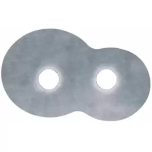 Image of CIRCLE ceiling light white 2 bulbs Silver leaf