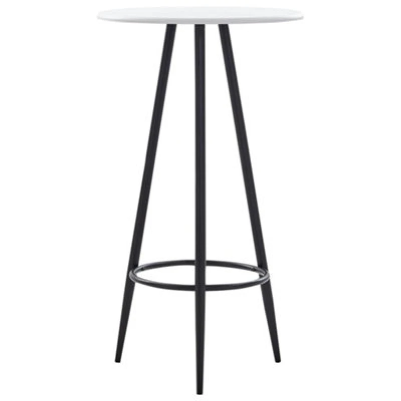 Image of vidaXL Bar Table White 60x107.5cm MDF Bistro Table Coffee Desk Counter Stand