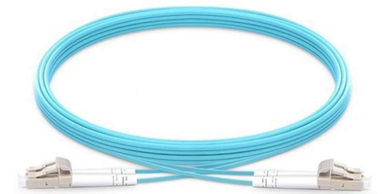 Image of Origin Storage Multimode OM4 LC-LC Patch Cable (5m Aqua)