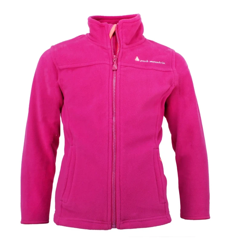 Image of Girl's fleece jacket Peak Mountain Gacesare Rose Female 14 ans
