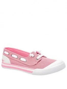 Image of Rocket Dog Jazzin Jetty Salty Plimsoll - Pink, Size 8, Women
