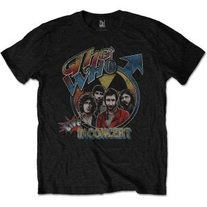 Image of The Who - Live in Concert Unisex Medium T-Shirt - Black