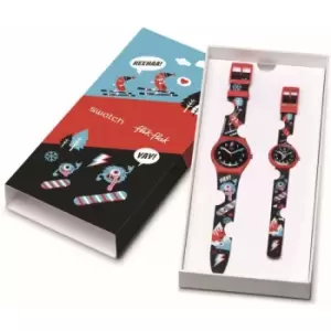 Image of Unisex Swatch & Flik Flak Slide Master Time Together Watch Set