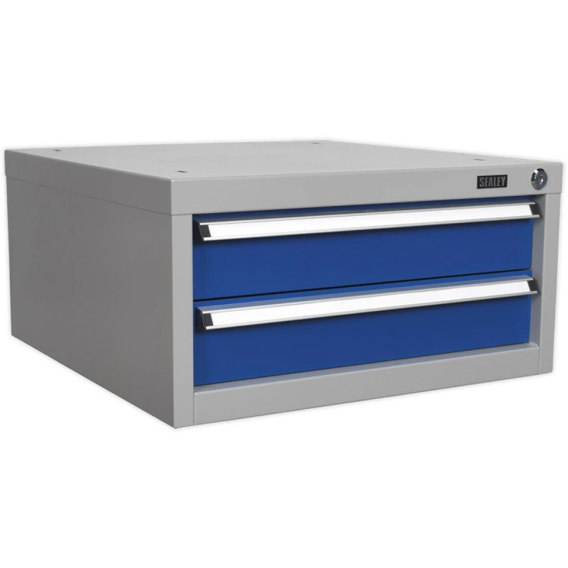Image of Loops Double Drawer Unit - Suits ys02557 ys02560 & ys02562 Industrial Workbenches Multi