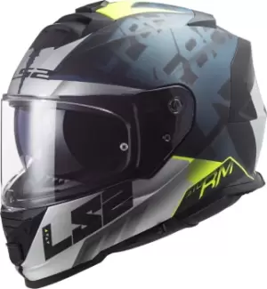Image of LS2 FF800 Storm Sprinter Helmet, black-grey-blue, Size L, black-grey-blue, Size L