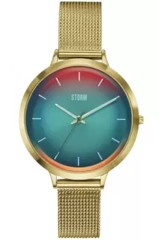 Image of Ladies Storm Mini Styro Gold Turquoise Watch 47516/GD/TUR