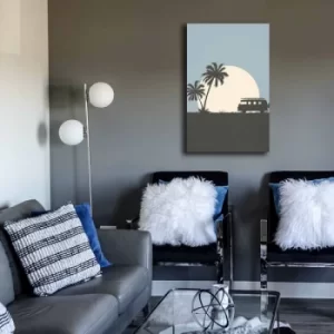 Image of 45702021C-067 Multicolor Decorative Canvas Painting