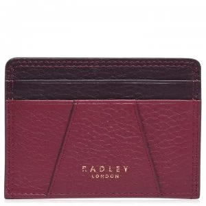 Image of Radley Wood Card Holder - MERLOT