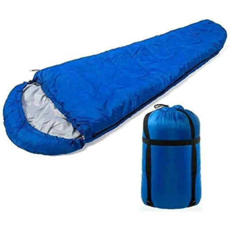 Image of MANTRARAJ Mummy Shape Sleeping Bag Warm Single For Adults All Seasons Camping Backpacking Sleeping Bag Blue unisex