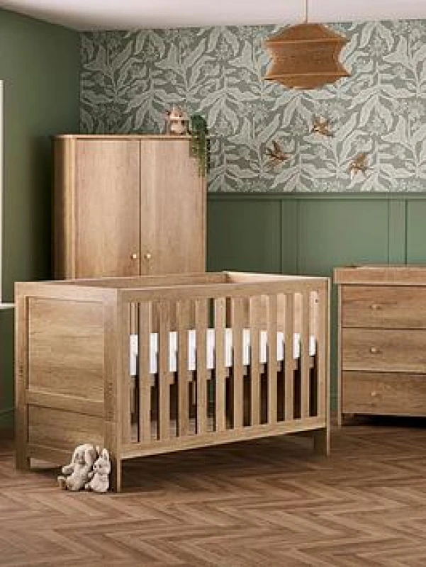Image of Obaby Nika 3 Piece Room Set - Oak, Brown 21OB1008D3