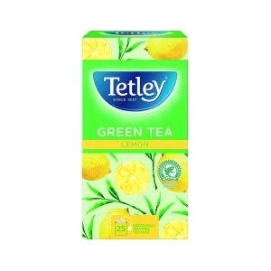Image of Tetley Green Tea With Lemon Tea Bags Pack of 25 1571A