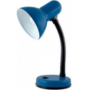 Image of Lloytron Flexi Table Lamp Desk Light with Flexible Neck Navy Blue UK Plug