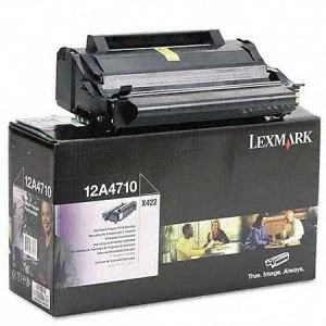 Image of Lexmark 12A4710 Black Laser Toner Ink Cartridge