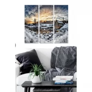 Image of MDF1907501 Multicolor Decorative MDF Painting (3 Pieces)